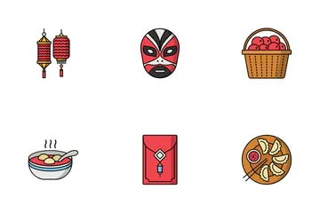 Año Nuevo Chino Paquete de Iconos