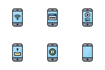 Aplicaciones para teléfonos inteligentes Paquete de Iconos