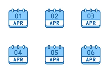 April Calendar Icon Pack