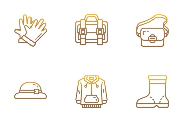 Autumn Clothes Accessories Icon Pack