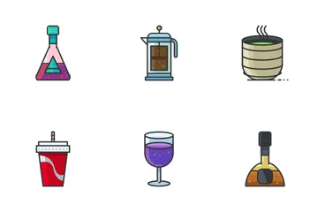 Bebidas Paquete de Iconos