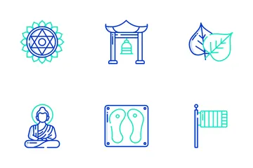 Buddhismus Symbolpack