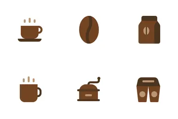 Cafe y cafe Paquete de Iconos