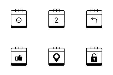 Calendrier et date Pack d'Icônes