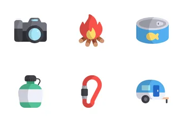 Camping Day Icon Pack