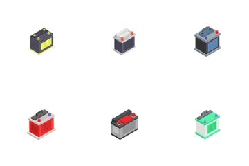 Car Batteries Icon Pack