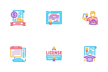 Certificado de licencia Paquete de Iconos