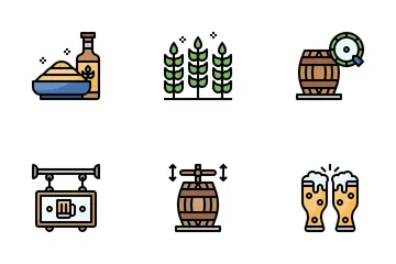 Cervecería Paquete de Iconos