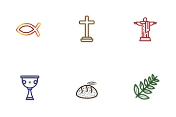 Christliche Religion Symbolpack