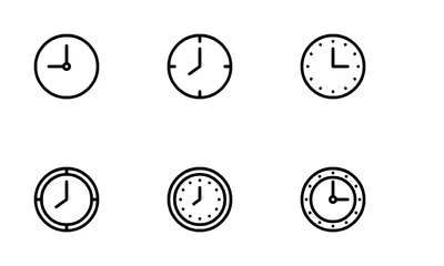 Clock Icon Pack