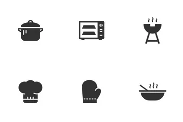 Cocina y utensilio Paquete de Iconos