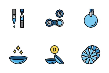 Contact Lense Icon Pack