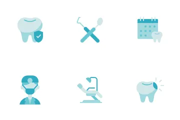 Cuidado dental Paquete de Iconos