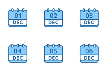 December Calendar Icon Pack