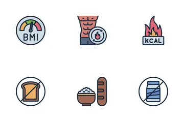 Hacer dieta Paquete de Iconos