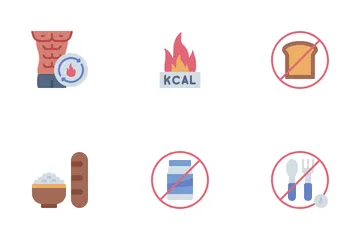 Hacer dieta Paquete de Iconos