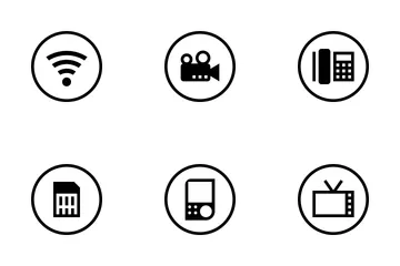 Dispositivos e comunicação Pacote de Ícones