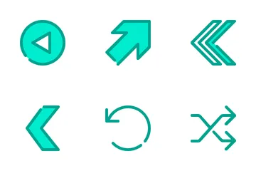 Duo Tone Arrow Icon Pack