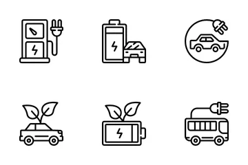 Electric Vehicles Icon Pack