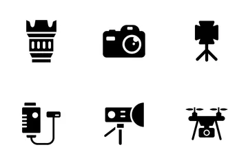 Equipos de fotografía Paquete de Iconos