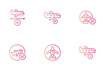 Estado del vuelo Paquete de Iconos