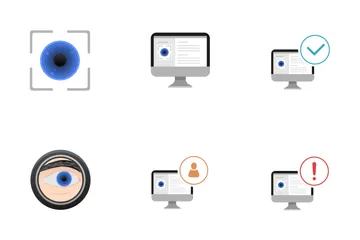 Eye Biometry Icon Pack