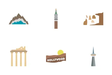 Famous Landmarks Of World Icon Pack