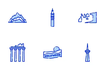 Famous Landmarks Of World Icon Pack