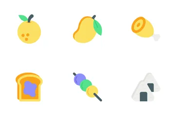 Fast Food And Vegetable Icon Pack