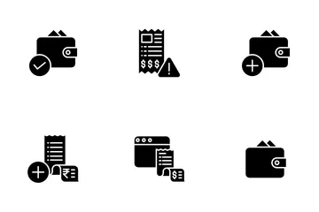 Fatura e pagamentos Pacote de Ícones