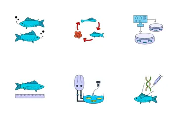 Fish Farming Icon Pack