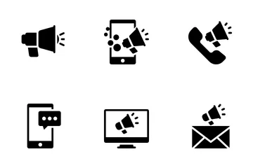 Flatie Glyph SEO & Marketing Icon Pack