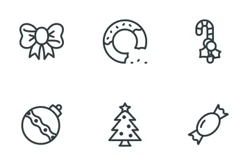 Free Free Line Christmas Icons Icon Pack