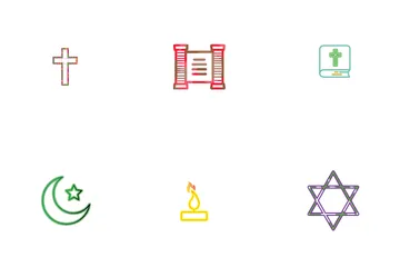 Free Lineare Religion Symbolpack