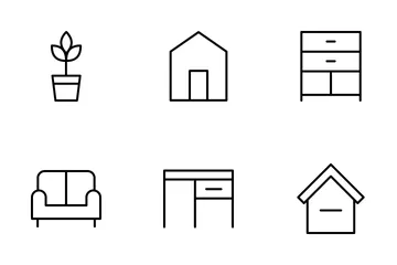 Free Mobília doméstica Pacote de Ícones