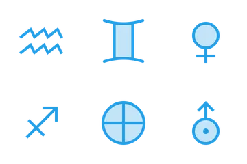 Free Planète et zodiaque Pack d'Icônes