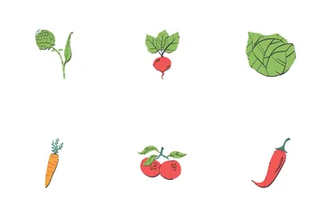 Fruit And Vegetable Icon Pack