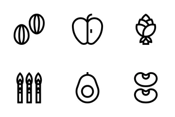 Fruits And Vegetables Icon Pack