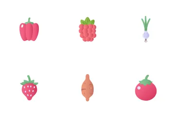 Fruits And Vegetables Icon Pack