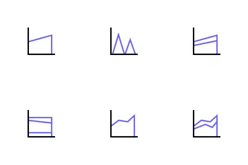 Gráfico y tabla Vol 5 Paquete de Iconos