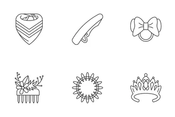 Hair Accessories Icon Pack