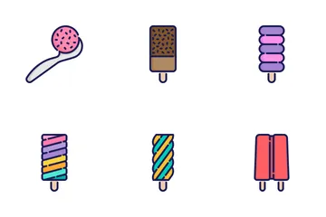 Helado Paquete de Iconos