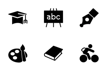 Iconos vectoriales de educación Paquete de Iconos