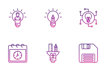 Idea Creative Process Icon Pack