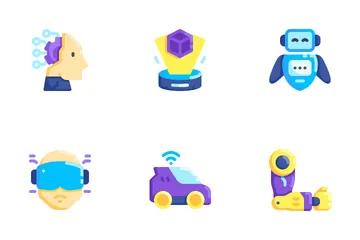 Inteligencia artificial Paquete de Iconos