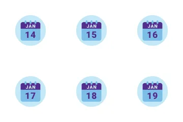 January Date Icon Pack