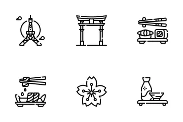 Japón Paquete de Iconos