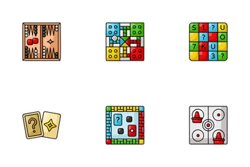 Juegos de mesa Paquete de Iconos