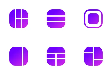 Layout And Grid Icon Pack