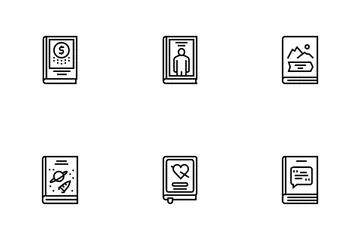 Literary Genres Books Icon Pack